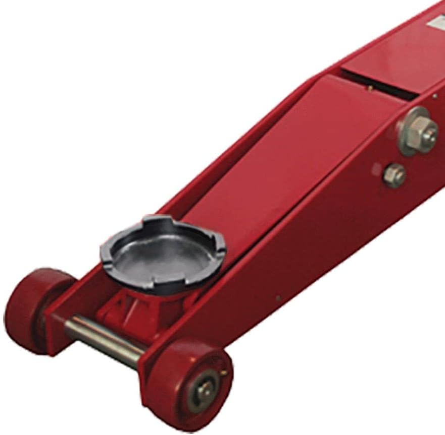 AFF 10 Ton Air Hydraulic Long Chassis Jack - for Long Overhang Vehicles | 10 T Floor Jack with Foot Pump & 3-Position Lock Handle - Ideal for Repair Shops, Bus & Truck Fleets, Heavy Duty Equipment