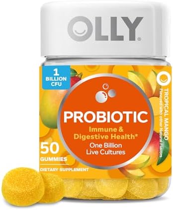 OLLY Probiotic Gummy, Immune System & Digestive Support*, Mango - 50 Count