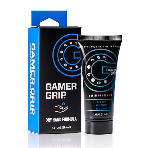 Gamer Grip Gaming Cream for Sweaty Hands | Chalk-Free Liquid Formula, Improve Performance, Control & Precision, Made in USA