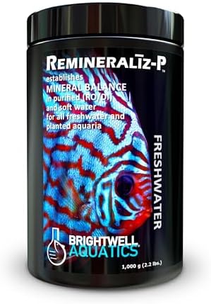 Brightwell Aquatics Remineraliz P - Reconstitutes Reverse Osmosis, Deionized, or Distilled Water for Freshwater Aquarium Use 1000-g