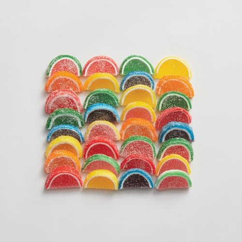 The Swiss Colony Fruitful Delight Jelly Candy Fruit Slices Gift Tin | Individually Wrapped Orange, Lemon, Cherry, Lime, Blueberry
