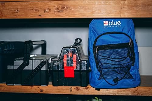 Family 4 Pack - Blue Seventy-Two Standard 72 Hour Emergency Backpack Survival Kit for 1 Person | Survival Kit for Wildfires, Earthquake, Tornado