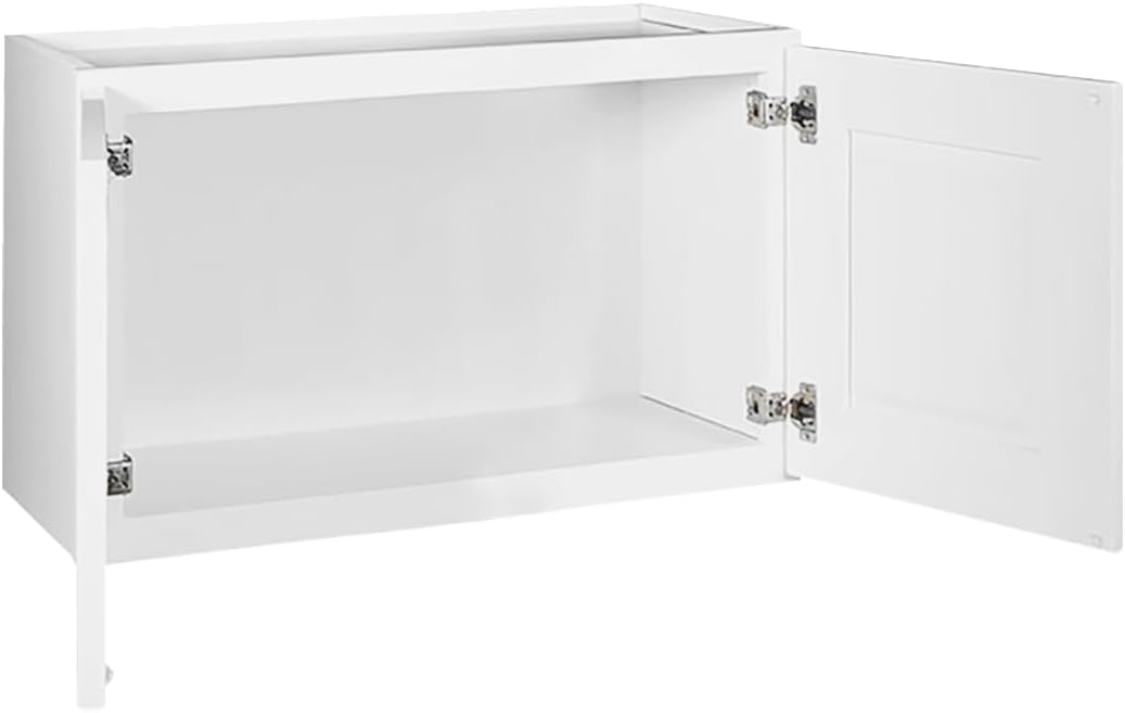 Design House Brookings Kitchen Bridge Wall Cabinet, 30", White | Wall Mount, Contemporary/Modern, Wood, Kitchen, 561639