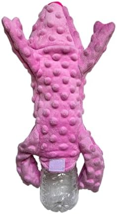 SPOT Skinneeez Extreme Stuffers Frog - Stuffing Free Dog Toy With Squeaker & Rip Stop Mesh Lining for Durability - Insert Plastic Bottle for Extra Crunch, For Small to Medium Puppies & Dogs - 14in