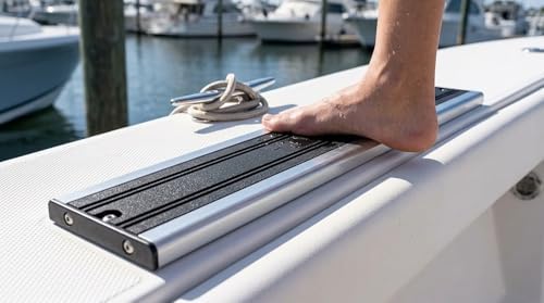 Bert's Custom Tackle 6" Boat Track System Mounting Track, Buff Brite