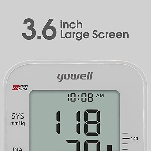 yuwell Blood Pressure Monitor, Large Upper Arm Blood Pressure Cuff, Digital Blood Pressure Machine for Home Use, Large Display, Stores 99 Readings