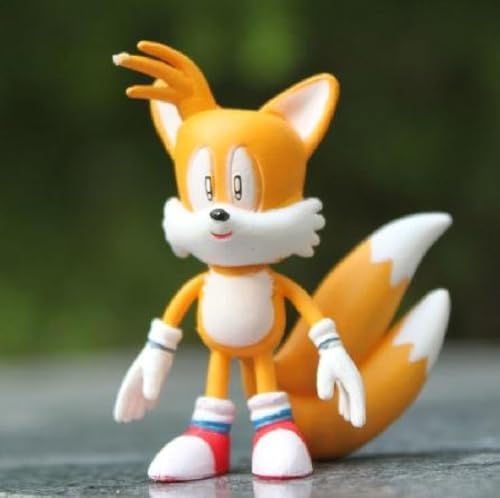 TRU Exclusive Sonic Multi Pack - 2" Action Figure Set (6 Classic Figures - Knuckles, Super Sonic, Amy, Metal Sonic, Tails)