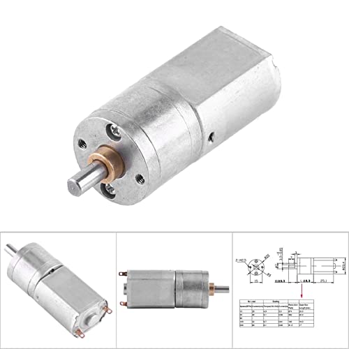 DC 12V Reversible High Reduction Electric Motor 15-200RPM Outer Diameter 20MM(200RPM)