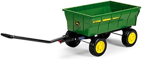 Peg Perego John Deere Farm Wagon, Extra Large Accessory for 12 Volt John Deere Tractors, Green