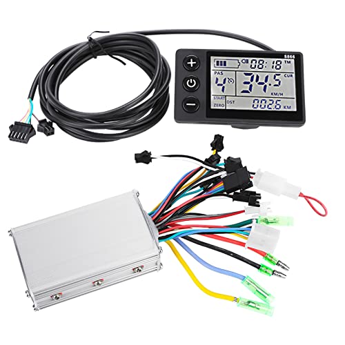 24V-48V Electric Bike Brushless Motor Controller with LCD Display Panel 72V Controller with LCD Scooter Controller Kit (24V/36V 250W/350W)