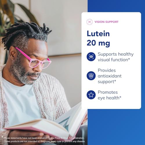 Pure Encapsulations Lutein 20 mg | Hypoallergenic Antioxidant Support for Healthy Visual Function* | 60 Softgel Capsules | Hypoallergenic Antioxidant Support for Healthy Visual Function*, Macular Health