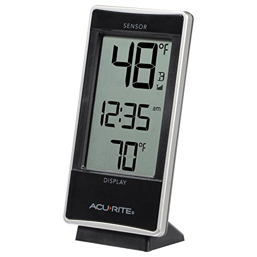 AcuRite 02059M Digital Thermometer with Indoor and Outdoor Temperature,White