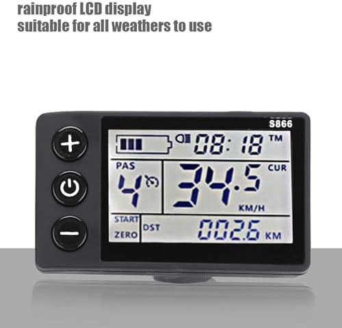 Electric Motor Controller, 36V-48V Waterproof LCD Display Panel Brushless Controller Kit for Electric Bicycle Scooter