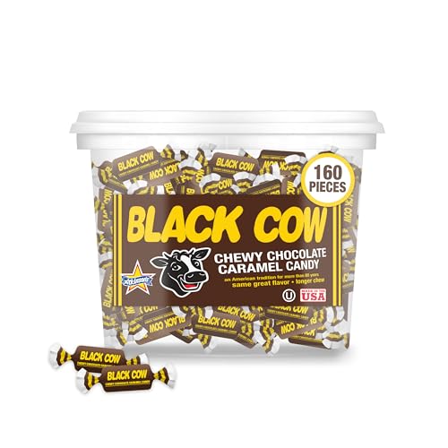 Atkinson's Black Cow Chocolate Caramel Bite Size Candy, 0.16oz