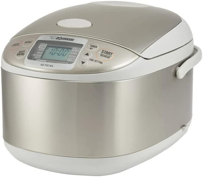 Zojirushi Ns TSC10 5.5 Cup Micom Rice Cooker and Warmer, 1.0l | LCD controls, delay timer