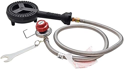 ARC 65K BTU Cast Iron Burner Head, 0-20 PSI Regulator & Hose Set