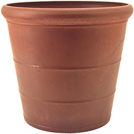 PSW Pot Collection NUR28C 10” Planter Pot for Indoor and Outdoor Plants and Gardens, 10-inch, Chocolate