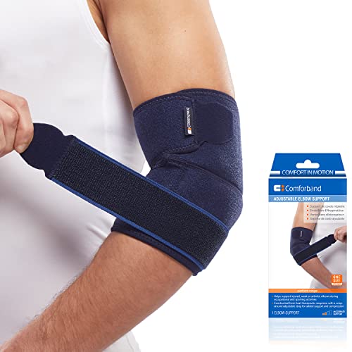​Comforband Adjustable Elbow Brace – Targeted Support for Tennis Elbow, Golfer's Elbow, Tendonitis, Arthritis, Bursitis, Sprains