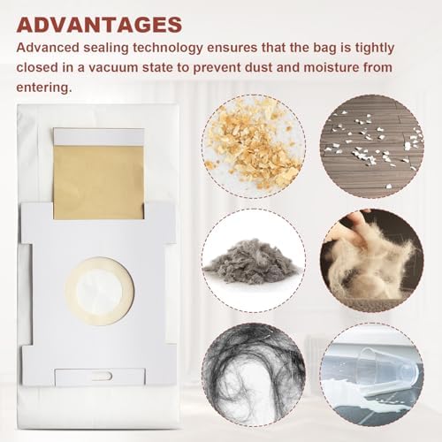 VX3918STD 8-Gallon Central Vacuum Bags Replacement for Broan-NuTone VX3918STD 8-Gallon Bag Standard Filter Media Bags