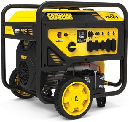Champion Power Equipment 15,000-Watt MKE Series Portable Generator with Electric Start and Free 3-Year Warranty