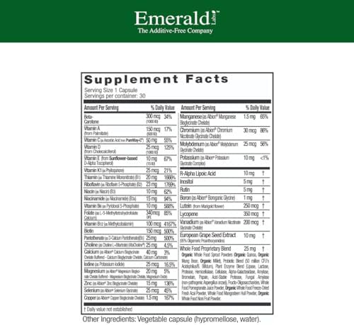 EMERALD LABS Men's 1-Daily Multi, 60 Capsules