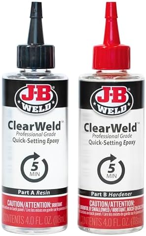 J-B Weld Pro Size ClearWeld 5 Minute Set Epoxy