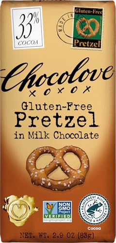 Chocolove Pretzel in Milk Chocolate, - Gluten-Free , 2.9 oz