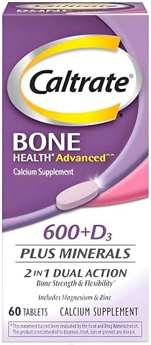 Caltrate 600 Plus D3 Vitamin D and Calcium Supplement Tablets, 165 Count | Highest Level of Vitamin D3, Maximizes Calcium Absorption to Support Strong Bones and Daily Function