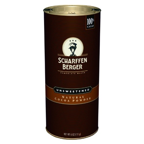 Scharffen Berger Natural Unsweetened Cocoa Powder, 6-Ounce Canisters (Pack of 2)