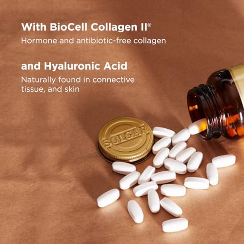 Solgar Glucosamine Hyaluronic Acid Chondroitin MSM, 60 Tablets | (Shellfish-Free), Joint Support & Comfort - Supports Active Lifestyles - Non-GMO, Gluten Free, Dairy Free - 20 Servings