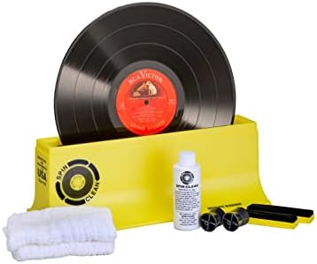 Spin-Clean Record Washer Kit | Vinyl Record Cleaner | Alcohol-Free Solution | Snap-in Rollers | Wedge-Fit Brushes | 2 Lint-Free Drying Cloths