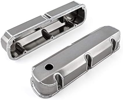 Speedmaster PCE314.1113.01 Compatible with Ford SB 289 302 351 Windsor Fabricated Valve Covers Satin Tall w/Hole
