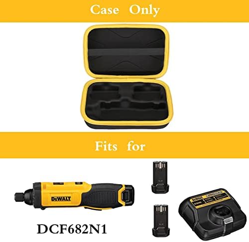 Hard Portable Case Fits for DEWALT DCF682N1 8V MAX Cordless Screwdriver Kit, Not for the DEWALT (DCF680N2), Case Only