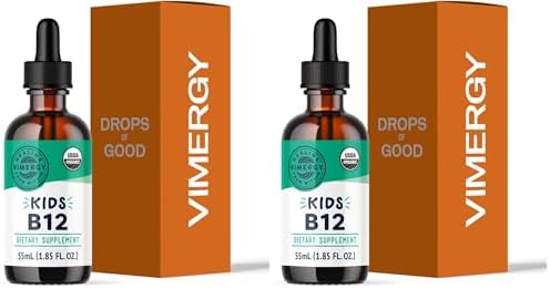 Vimergy Liquid Vitamin B12 Brain Function, 2500 mcg, Organic, 30 Servings | Brain Body Nourish*, Supports Oxygen and energy to the Brain*, Methylcobalamin & Adenosylcobalamin, Vegan, Non-GMO