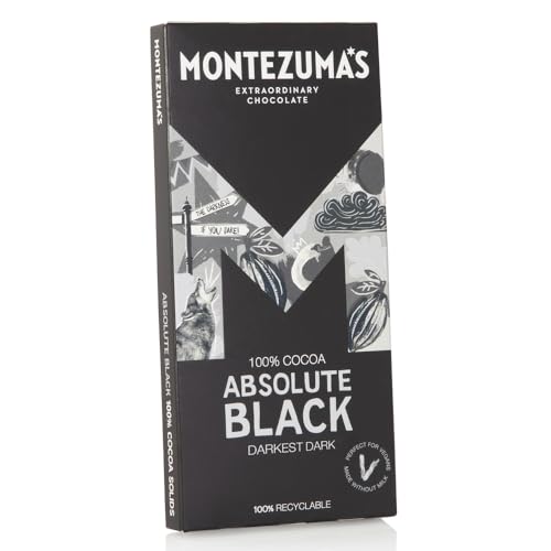Montezuma’S Dark Chocolate Absolute Black 100% Cocoa 90g