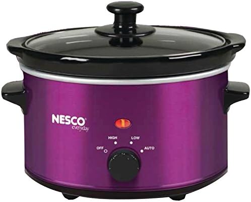 NESCO SC-150R, Oval Slower Cooker, Red, Ceramic, 1.5 quart, 120 watts