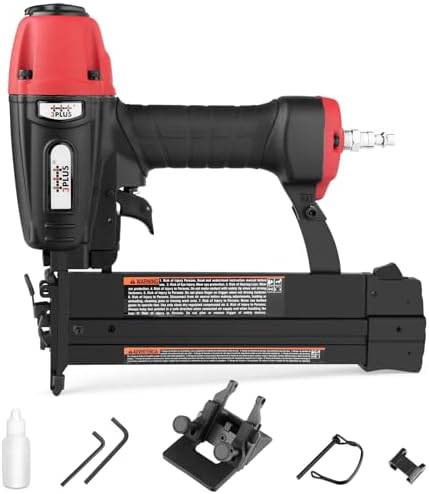 3PLUS HFS509040SP 4-in-1 Pneumatic 18 Gauge Flooring Stapler/Nailer