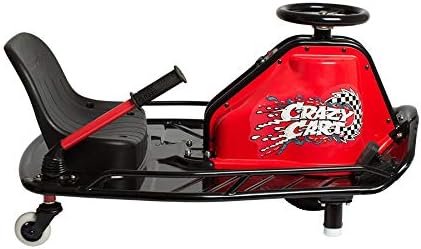Razor Crazy Cart Sport - 24V Electric Drifting Go Kart, Variable Speed, Up to 12 mph, Up to 40 Minutes of Continuous Use