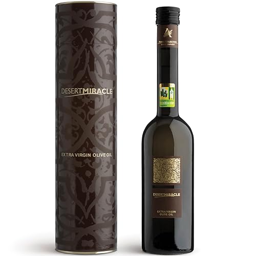 Desert Miracle Organic Extra Virgin Olive Oil, High Polyphenol, 17 fl oz | Gourmet Moroccan EVOO, First Cold Pressed Olive Oil Extra Virgin, Polyphenol-Rich, Flavor Trusted By Award-Winning Chefs