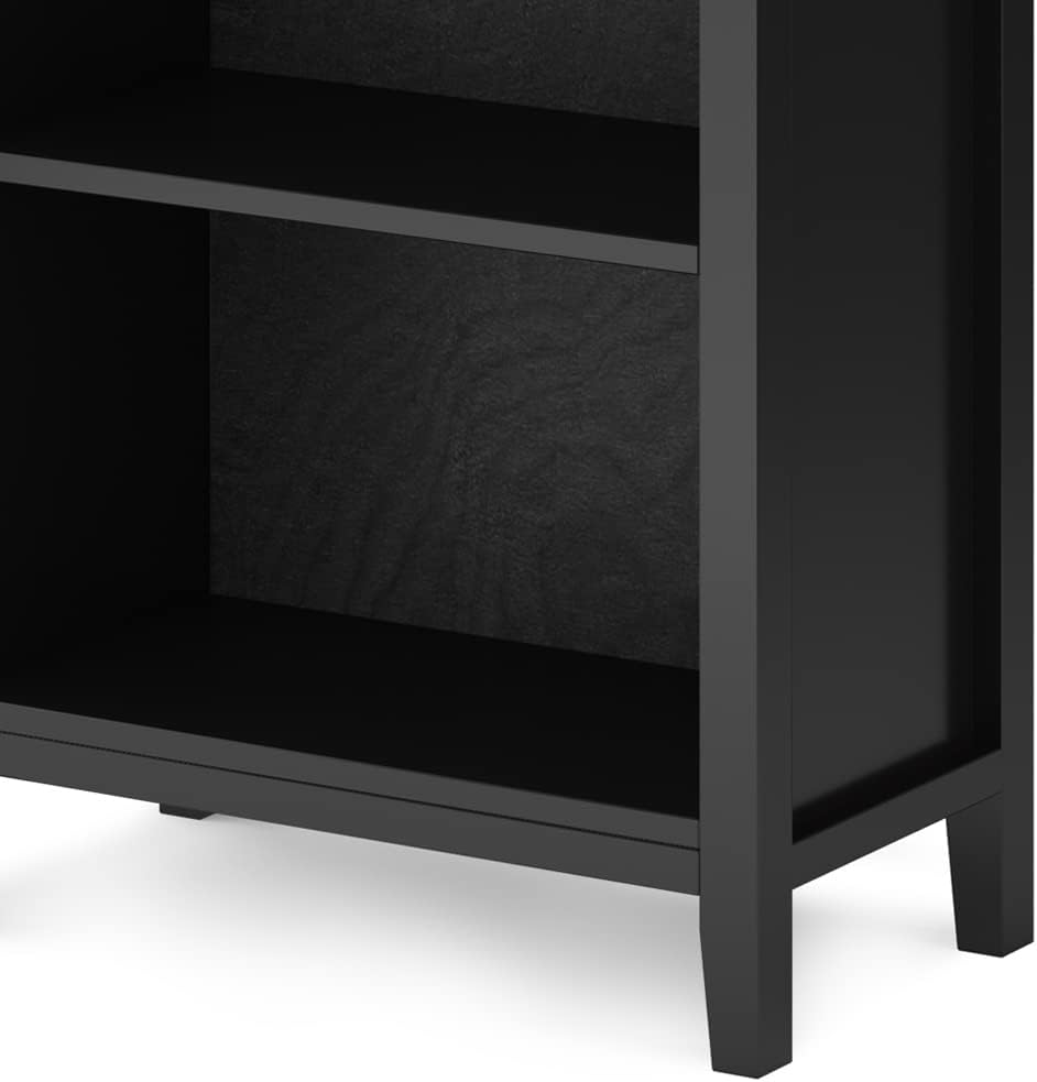 SIMPLIHOME Artisan 53" Wide Solid Wood TV Stand in Russet Brown