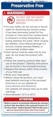 NeilMed Sinus Rinse All Natural Relief Premixed Refill Packets 100 Count (Pack of 1)