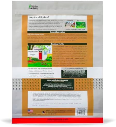 Nature's MACE Snake Mace Snake Repellent 48 oz Granules | Snake Repellent Granules for Yard, Outdoor Use, Keep Away Reptiles, Home, Garden, Granular Deterrent, Plant Friendly.