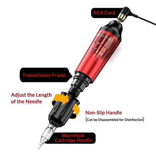 Wormhole Complete Tattoo Kit for Beginners Rotary Pen Machine