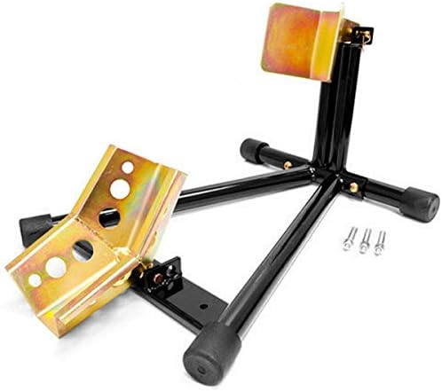 Universal Motorcycle Wheel Tire Chock Self-locking Bike Stand Chocks Compatible with Harley Davidson, Yamaha, Honda, Kawasaki, Suzuki, Ducati