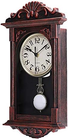 jomparis Pendulum Wall Clock Gifts for Dad, Dad Gifts for Christmas Retro Quartz Decorative Battery Operated Wall Clock for Living Room, Office