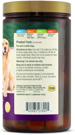 PetNC Natural Care Hip and Joint Soft Chews for Dogs, 90 Count - 27591 | Glucosamine Chondroitin MSM Dog Chews with Hyaluronic Acid, Liver Flavored Bone & Joint Support Supplement, For All Breeds