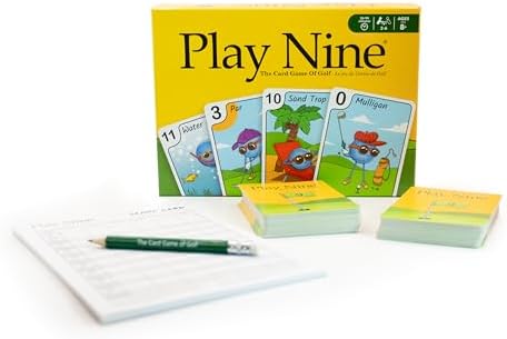 Play Nine The Card Game of Golf, Ages 8 and Up, Couples Date Night Gift, Game Night Favorite, 15 Min Gameplay, Family Friendly Card Game for Kids