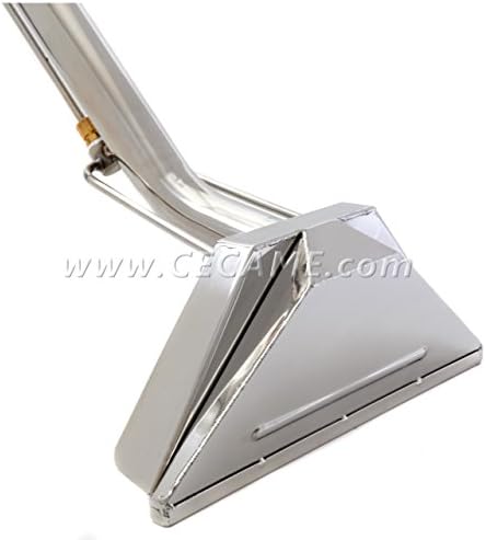 Carpet Cleaning Wand 12" 2-Jet 1.5" Tube S-Bend Stainless Steel Solution Line for Truckmounts & Portables