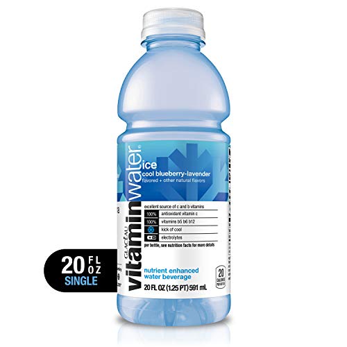 vitaminwater zero squeezed, lemonade flavored, electrolyte enhanced bottled water with vitamin b5, b6, b12, 20 fl oz, 12 pack