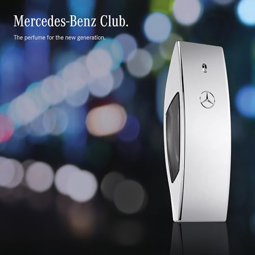 Mercedes Benz Club - Cologne for Men with Citrus, Aquatic Accord, Wood - Stylish Mens Cologne - Men Cologne with Long-Lasting Scent - 3.4 oz EDT Spray